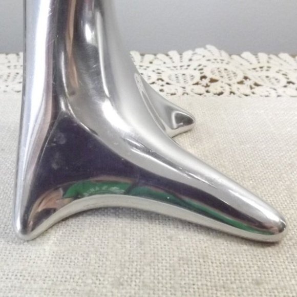 Vintage Hoselton Signed Metal Dolphin Sculpture - Picture 3 of 9